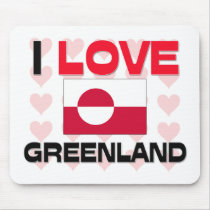 I Love Greenland mousepads