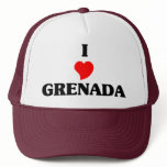 I Love Grenada hats