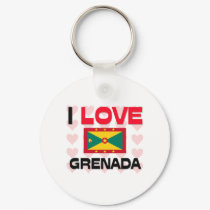 I Love Grenada keychains