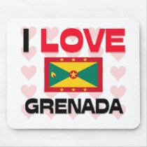 I Love Grenada mousepads