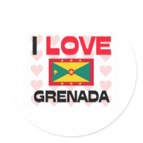 I Love Grenada stickers