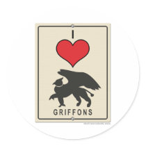 I Love Griffons stickers