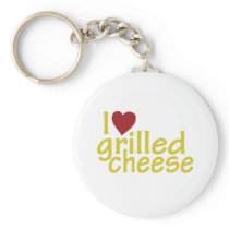 I Love Grilled Cheese Keychains