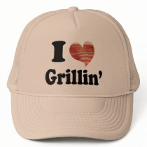 I Love Grillin' Trucker Hats