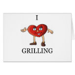 i love grilling greeting cards