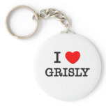 I Love Grisly Key Chains