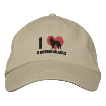 I Love Groenendaels Embroidered Hat