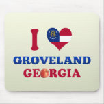 I Love Groveland, Georgia Mousepads
