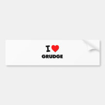 I Love Grudge Bumper Sticker