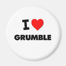 I Love Grumble Refrigerator Magnet