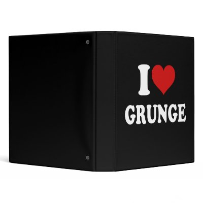 I Love Grunge binders