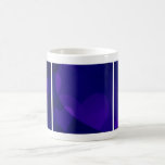 I Love Grunge Dark BlueHeart Pattern Mugs
