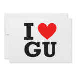 I Love Guam Design Custom Invitations