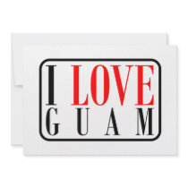 I Love Guam Design Custom Announcement
