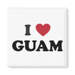 I Love Guam magnets