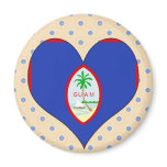 I Love Guam magnets