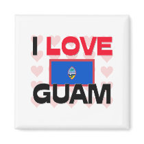 I Love Guam Magnet