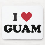 I Love Guam Mousepads