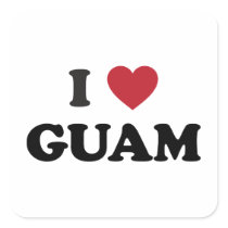 I Love Guam Sticker
