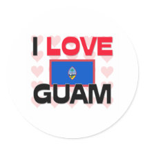 I Love Guam stickers