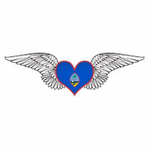 I Love Guam -wings Photo Cut Out