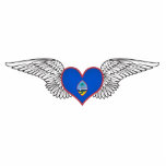 I Love Guam -wings Photo Cut Out