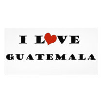 I Love Guatemala Photo Greeting Card