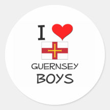 I Love Guernsey Boys Sticker