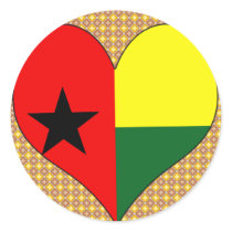 I Love Guinea Bissau Stickers