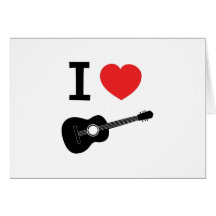 I love guitar card