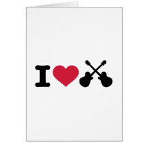 I love guitars card