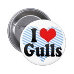 I Love Gulls Pin