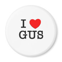 I Love Gus Refrigerator Magnets