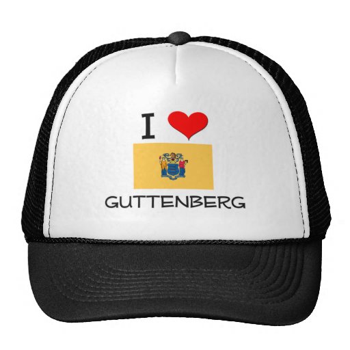 I Love Guttenberg New Jersey Hat