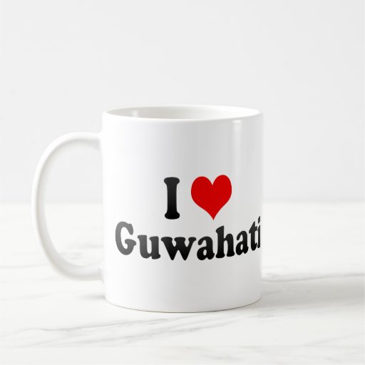 I Love Guwahati, India Coffee Mugs