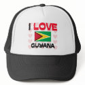 I Love Guyana hats