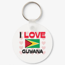 I Love Guyana keychains