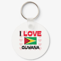 I Love Guyana keychains