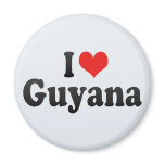 I Love Guyana magnets