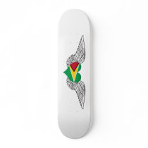 I Love Guyana -wings Skate Board