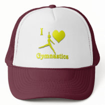 i love gymnastics #10 mesh hat