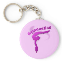 I Love Gymnastics #12 Keychain