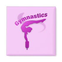 I Love Gymnastics #12 Refrigerator Magnet