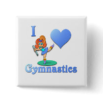 i love Gymnastics #1 Pin