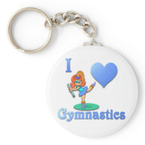 i love Gymnastics #1 Keychains