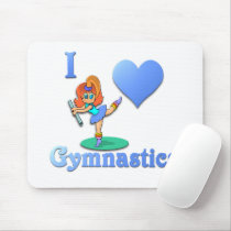 i love Gymnastics #1 Mouse Pads