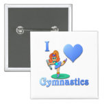 i love Gymnastics #1 Pin