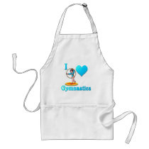 i love gymnastics #3 apron