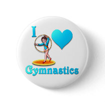 i love gymnastics #3 pinback button