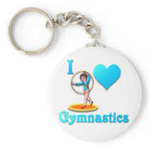 i love gymnastics #3 key chain